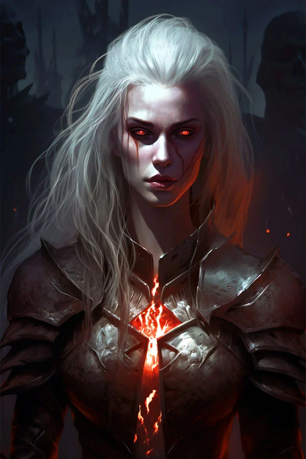 Female necromancer from Diablo