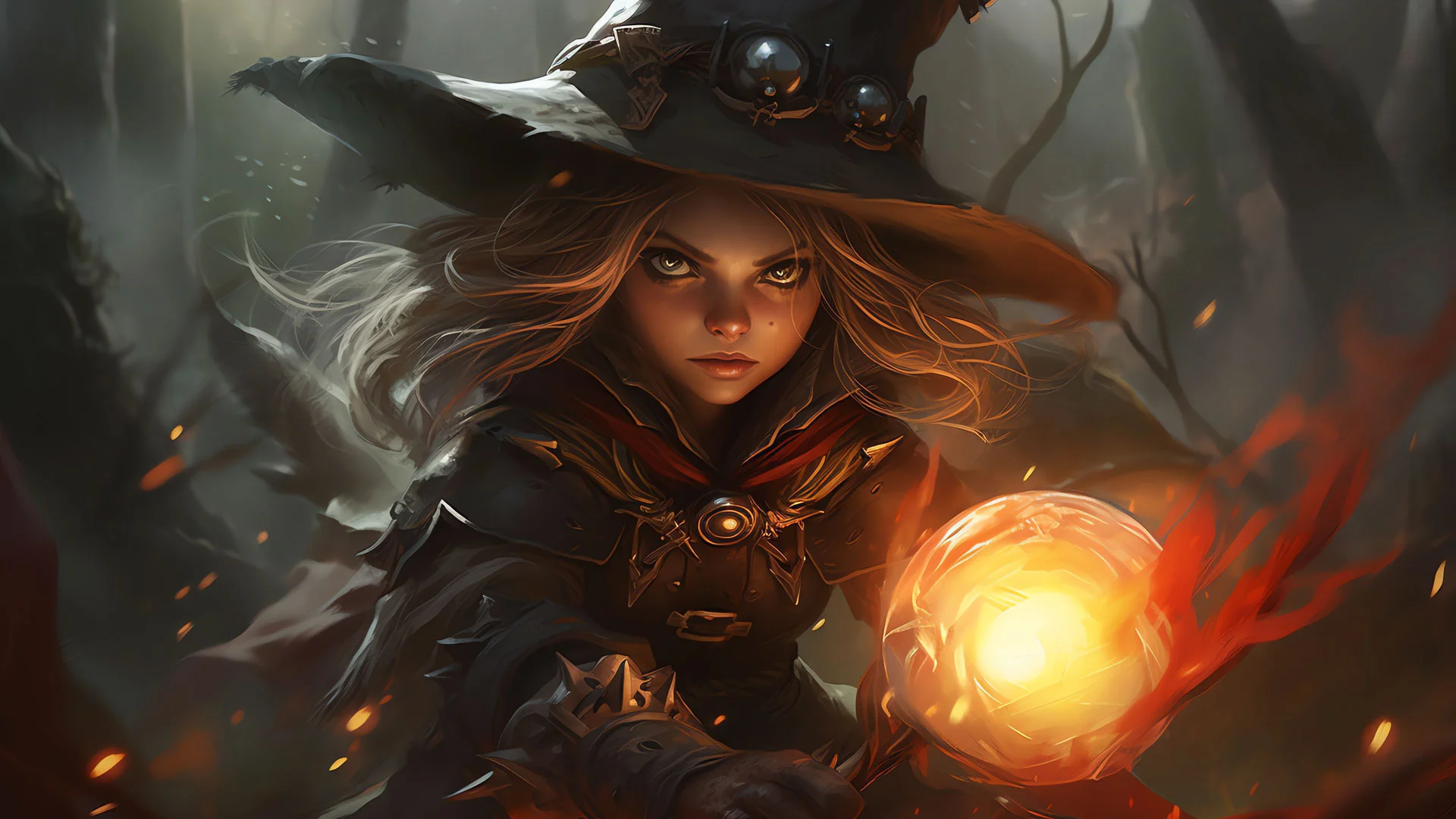 Female gnome wizard is casting a name generator spell